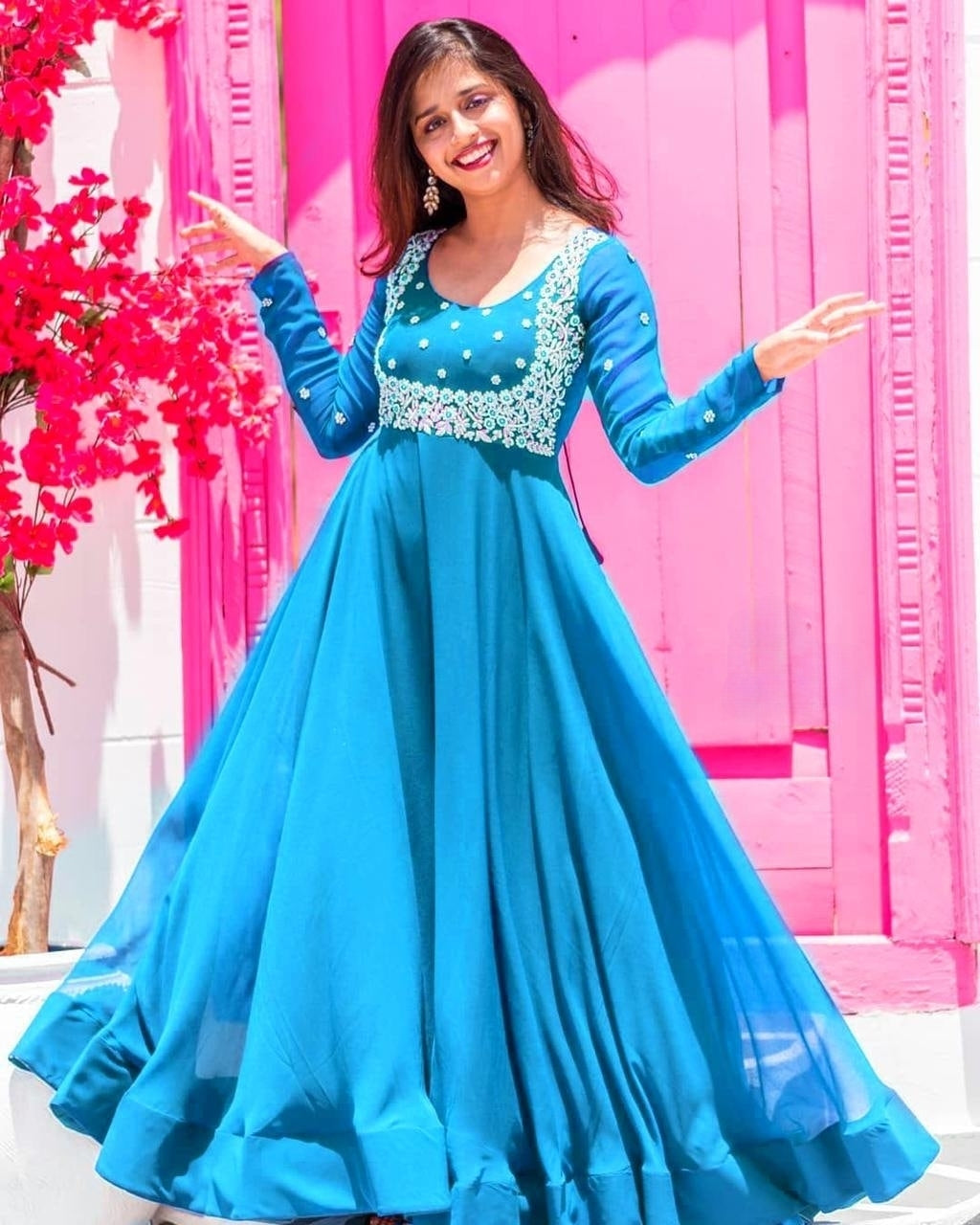 Pure Georgette Anarkali Multi Designs Suits Collection