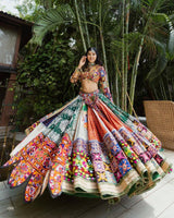 Printed Mirror Work Festive Wear Amazeballs Lehenga Choli