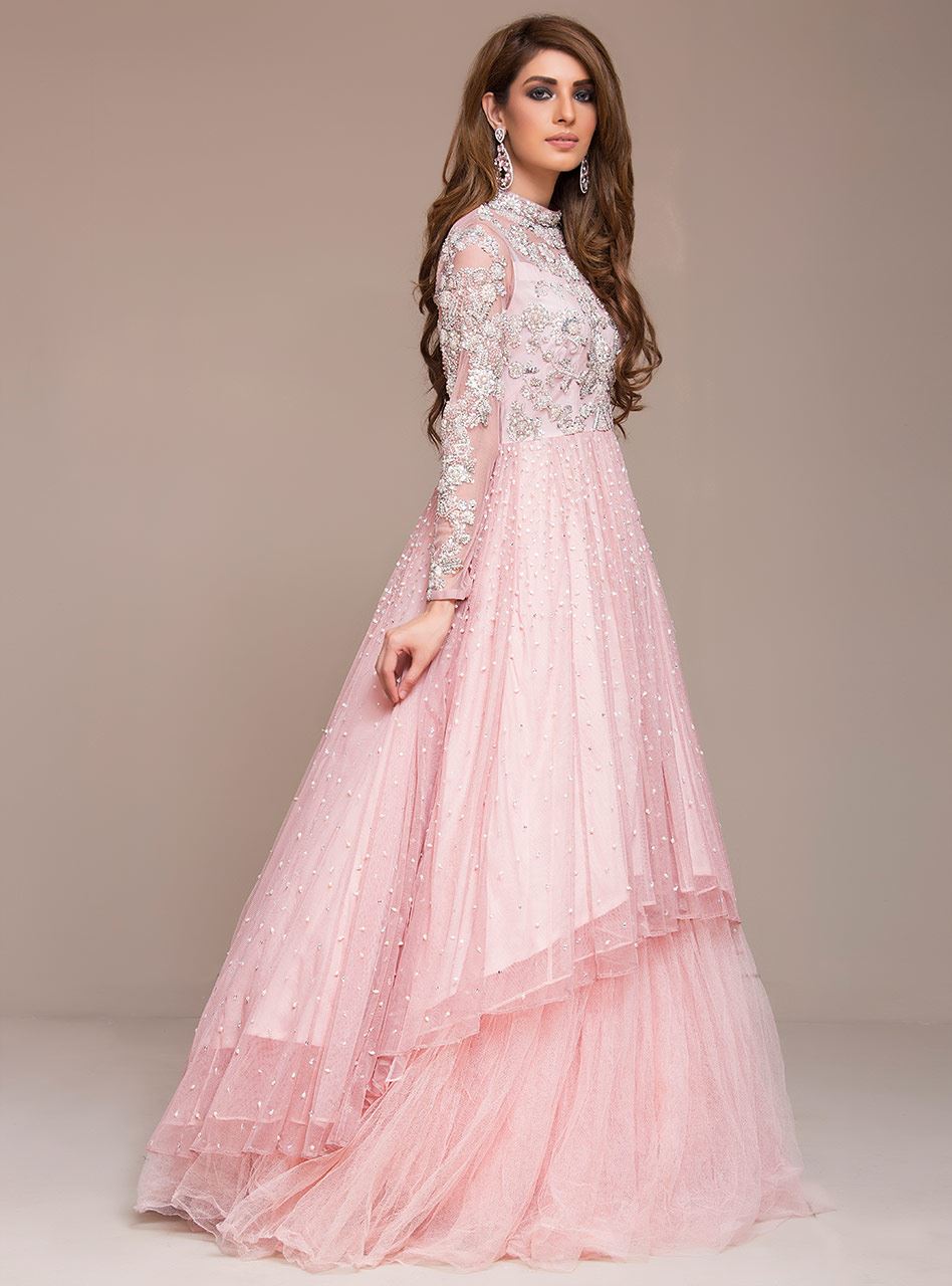 Blissful Real Sequence Wedding Lehenga Gown 2024