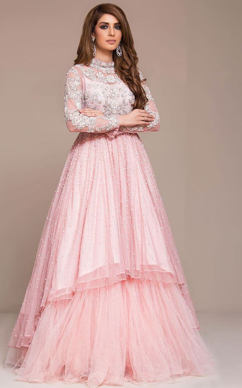 Blissful Real Sequence Wedding Lehenga Gown 2024