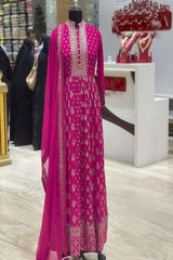 Heavy Butter Fox Georgette Anarkali Multi Gown