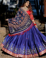 Royal Blue Color Wedding Wear Stupendous Lehenga Choli