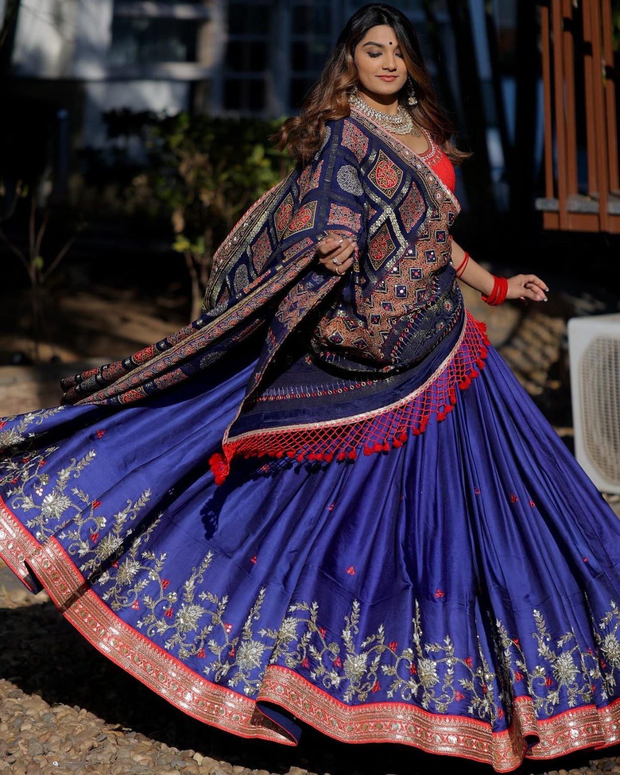 Royal Blue Color Wedding Wear Stupendous Lehenga Choli