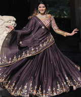 Real Mirror Work Party Wear Gorgeous Lehenga Choli