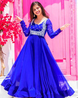 Pure Georgette Anarkali Multi Designs Suits Collection