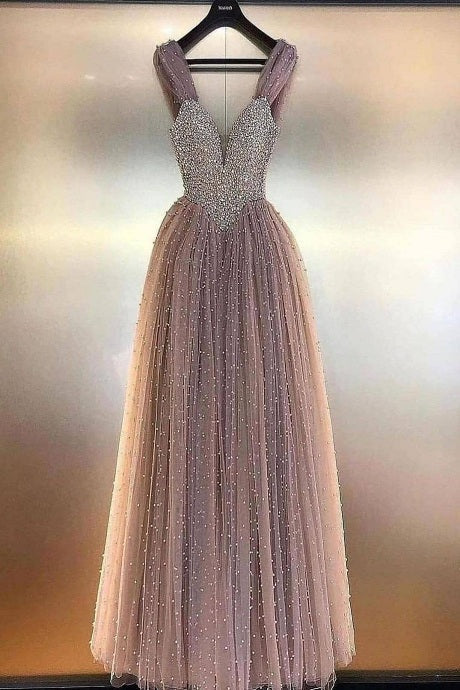 Designer Party Wear Peach Colored Gown For Girls