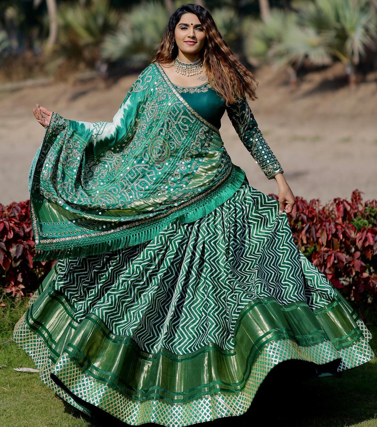 Multi Color Festival Wear Lehenga Choli For Women
