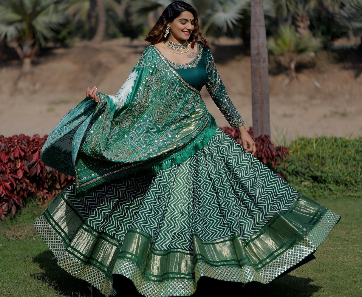 Multi Color Festival Wear Lehenga Choli For Women