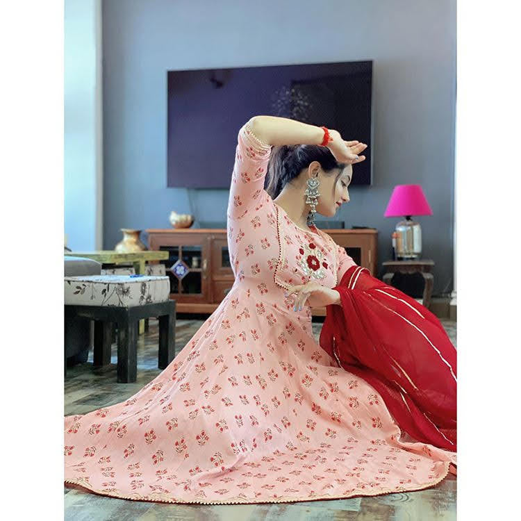Designer Digital Printed Anarkali Style Gown Designs