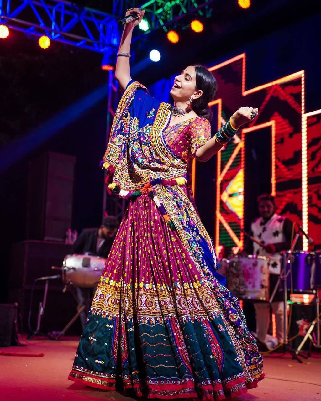 Multi Color Heavy Work Festival Wear Attractive Lehenga Choli