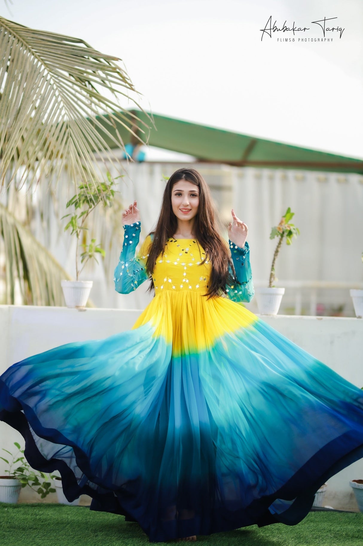 Multi Color Heavy Designer Party Wear Gown