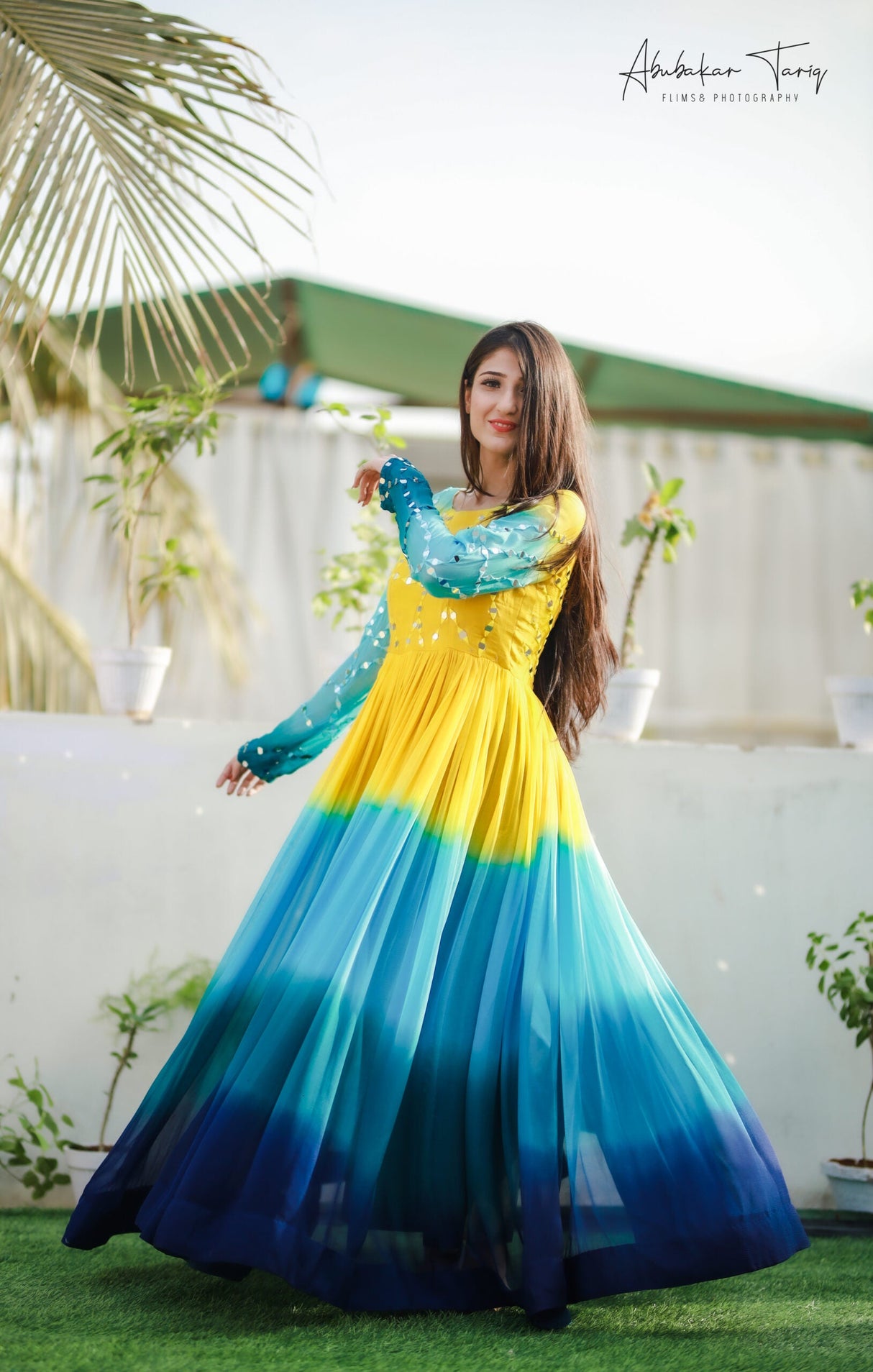Multi Color Heavy Designer Party Wear Gown