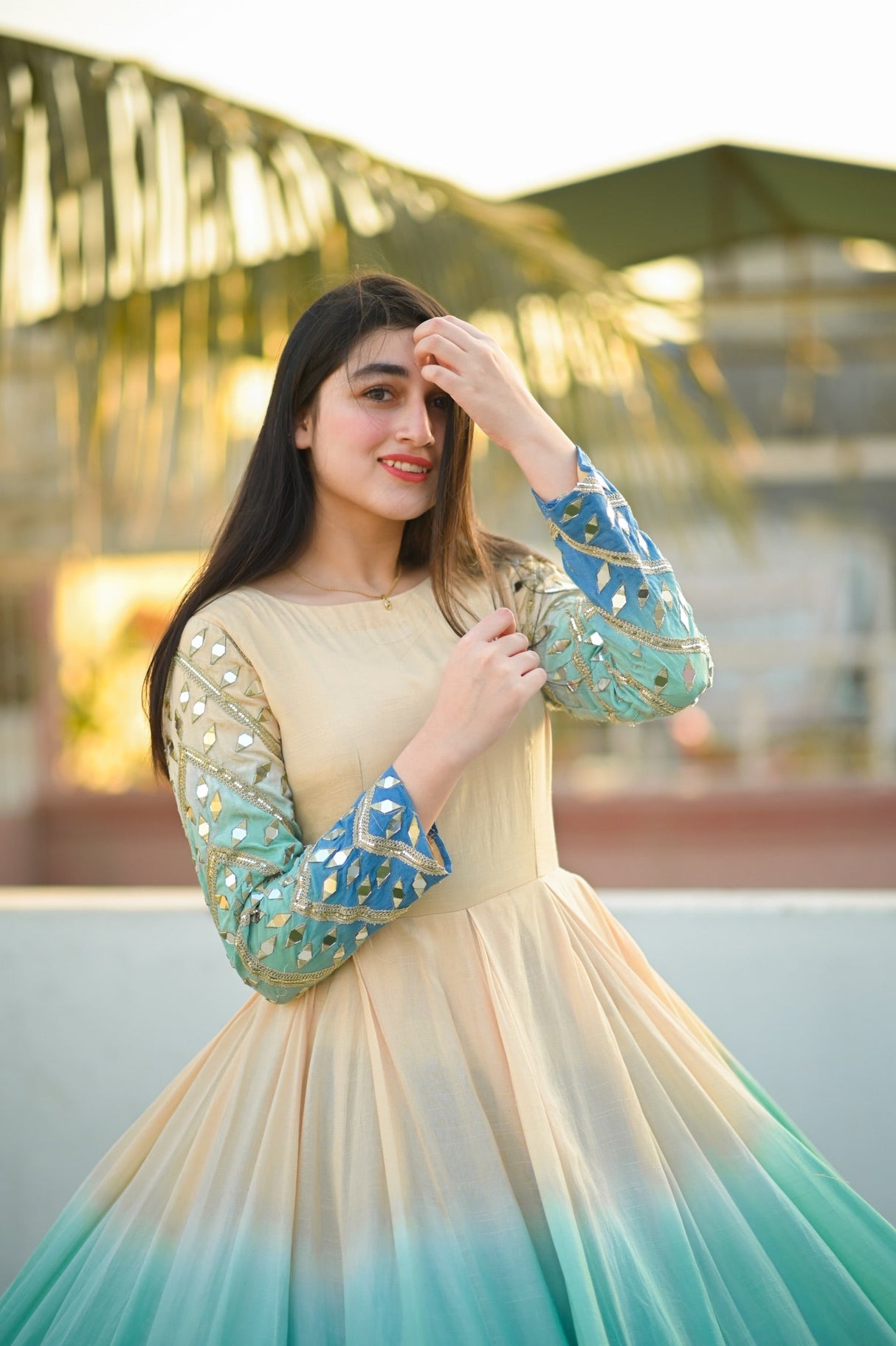 Designer Beautiful Printed Gown Designs For Girls