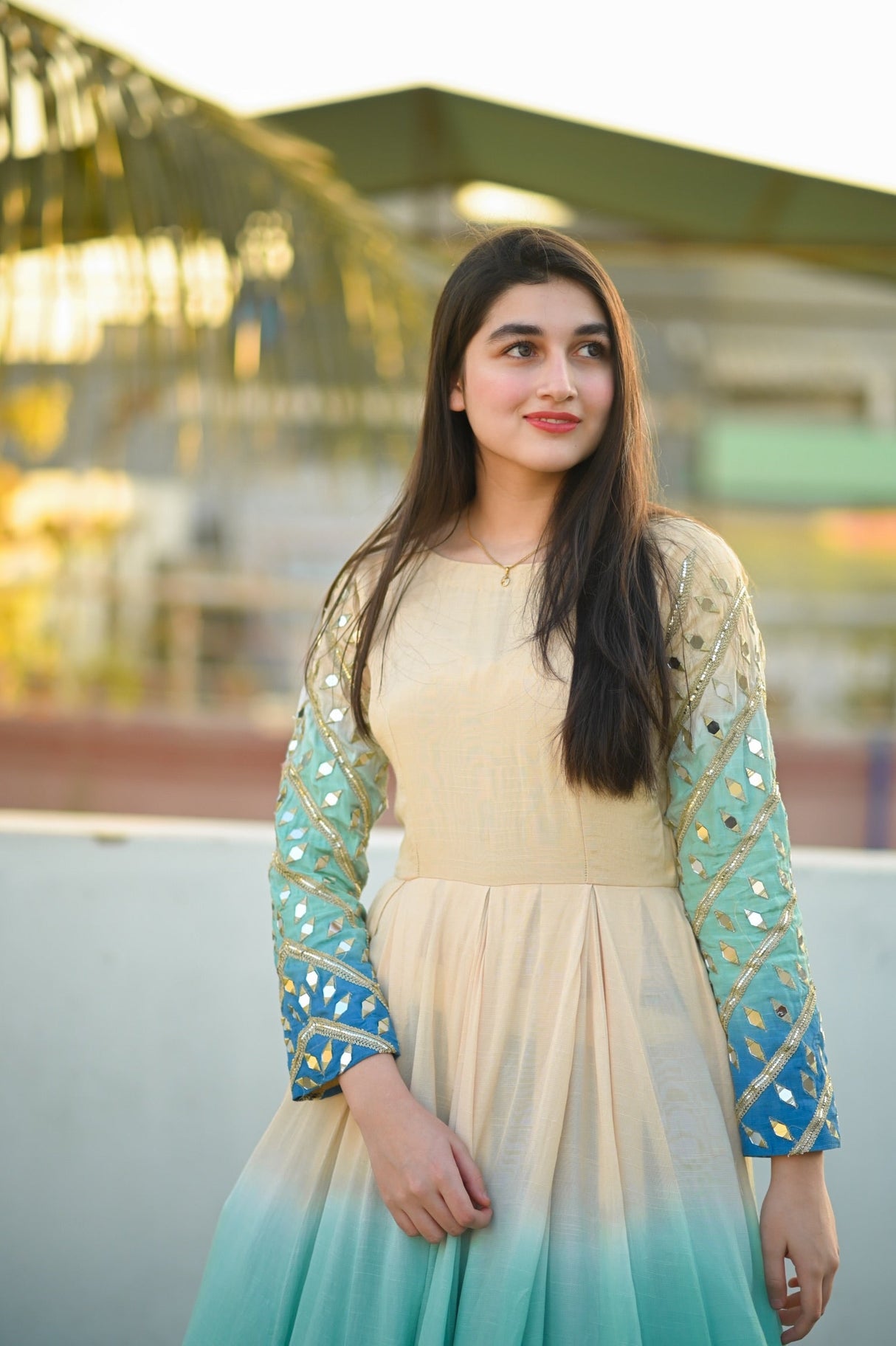 Designer Beautiful Printed Gown Designs For Girls