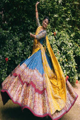 Navratri Special Printed Mirror Work Lehenga Choli