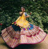 Navratri Special Printed Mirror Work Lehenga Choli