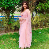 Pink Kurta Party Wear Dress Indian Set