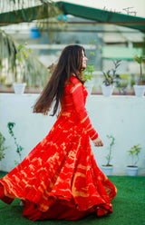 Latest Pure Georgette Printed Work Gown In Low Rate