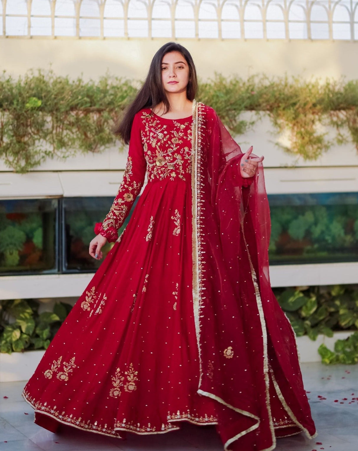 Best Designer Trendy Red Gown Designs For Girls
