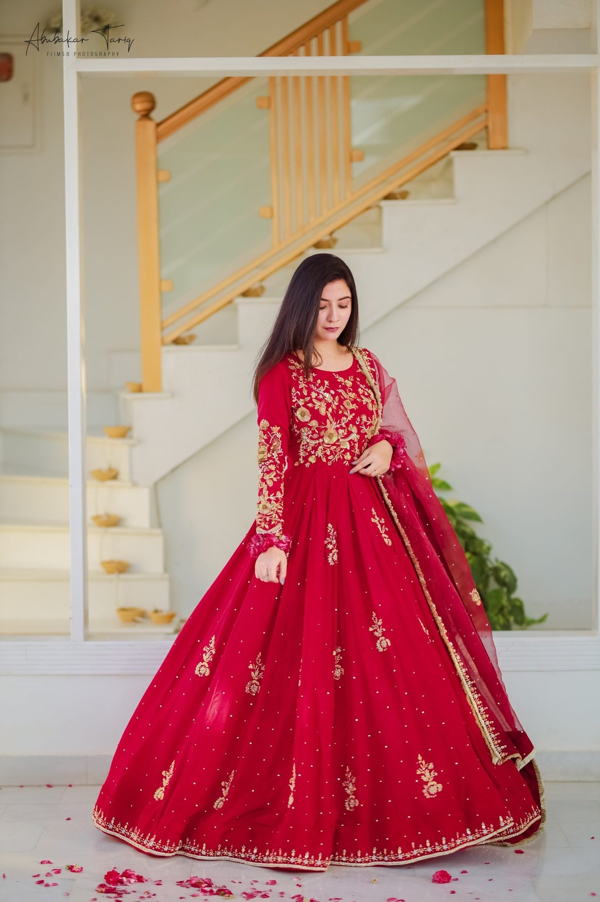 Best Designer Trendy Red Gown Designs For Girls