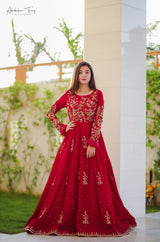 Best Designer Trendy Red Gown Designs For Girls