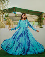 Designer Party Wear Lower Rate Printed Gown Designs