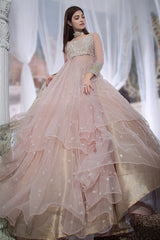 Sequence Work Trending Pink Color Lehenga Gown