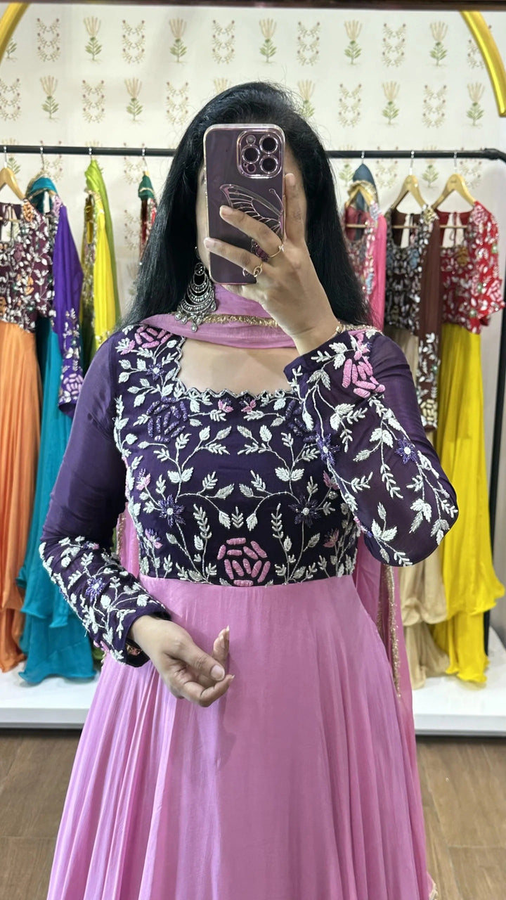Nitya – Purple & Pink